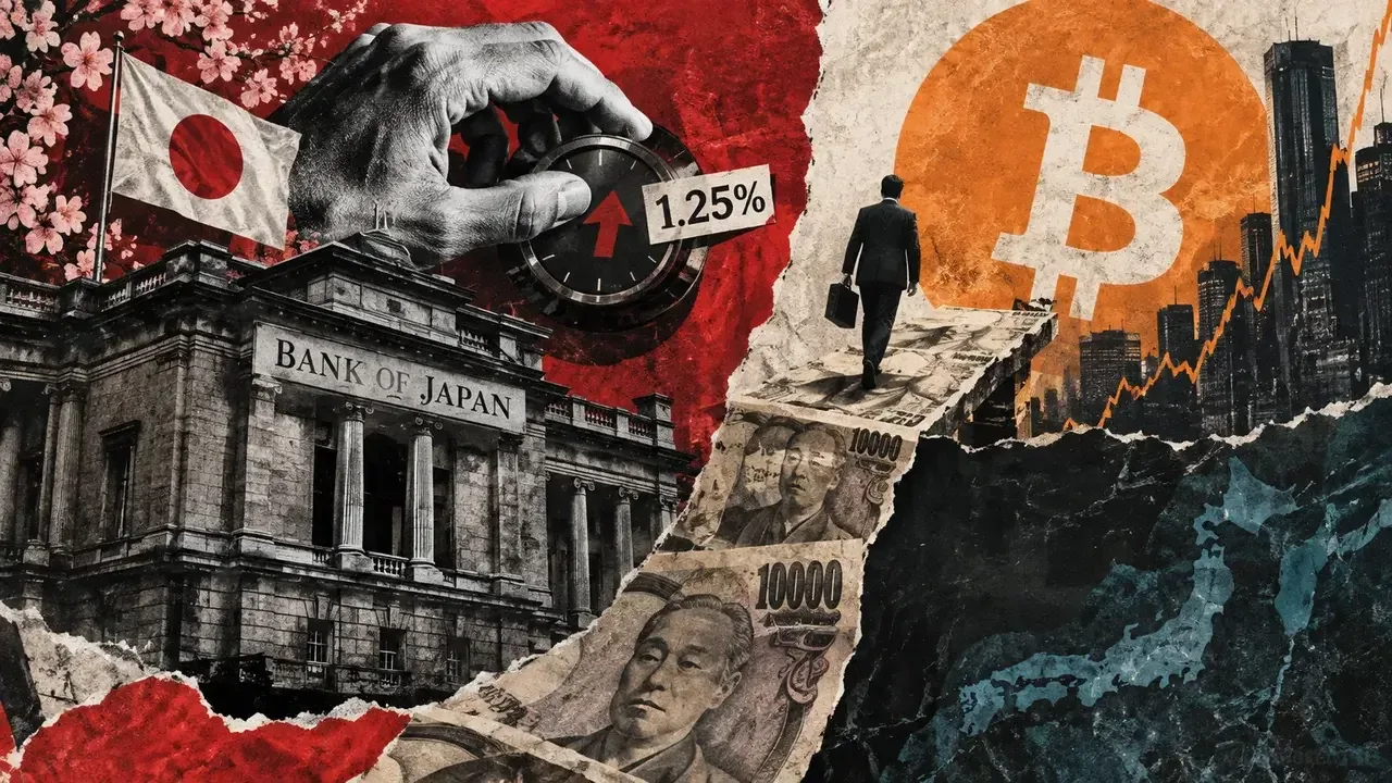 Bitcoin Gains Ground After BOJ Rate Hike, Yen‑Carry Trade Faces Real Test Next Week